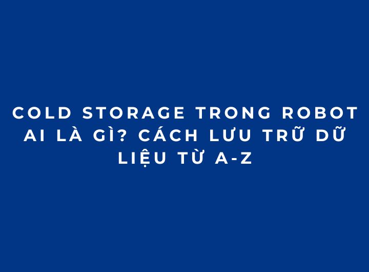 Cold Storage trong Robot AI là gì? Cách lưu trữ dữ liệu từ A-Z Cold Storage trong Robot AI là gì? Cách lưu trữ dữ liệu từ A-Z