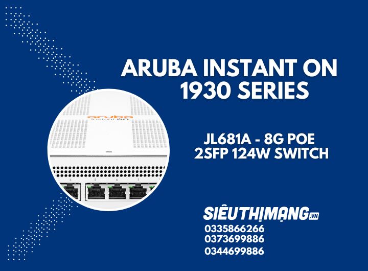 Aruba Instant On JL681A 1930 8G PoE 2SFP 124W Switch | HPE Aruba Instant On JL681A 1930 8G PoE 2SFP 124W Switch | HPE