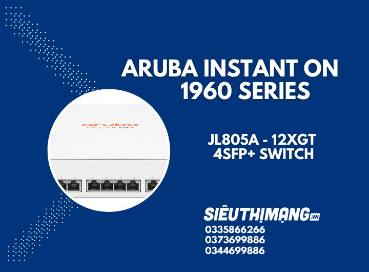 Aruba Instant On JL805A 1960 12XGT 4SFP+ Switch | HPE Networking Aruba Instant On JL805A 1960 12XGT 4SFP+ Switch | HPE Networking