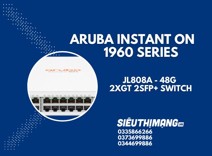 Aruba Instant On JL808A 1960 48G 2XGT 2SFP+ Switch | HPE Aruba Instant On JL808A 1960 48G 2XGT 2SFP+ Switch | HPE