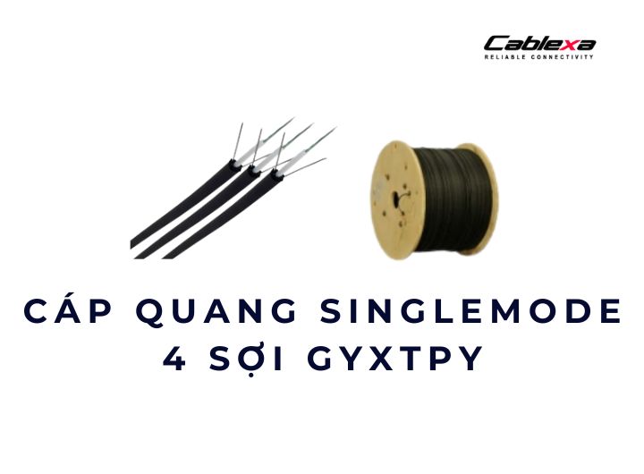 Cáp quang Singlemode 4 sợi GYXTPY 9/125 Cáp quang Singlemode 4 sợi GYXTPY 9/125