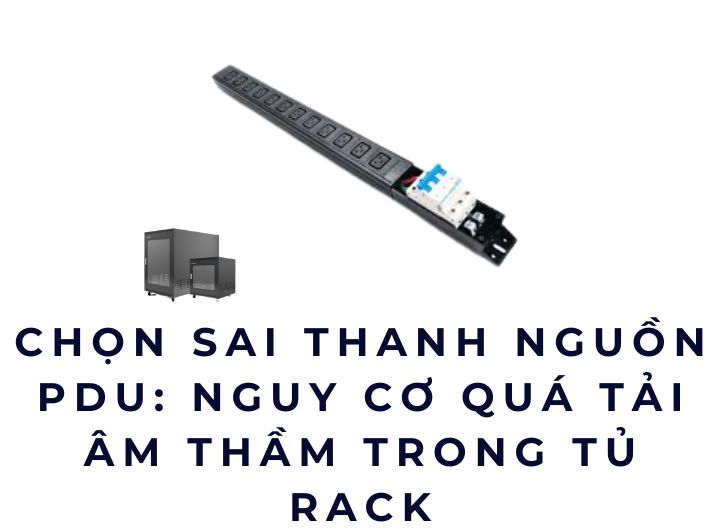 Chọn sai thanh nguồn PDU: Nguy cơ quá tải âm thầm trong tủ rack Chọn sai thanh nguồn PDU: Nguy cơ quá tải âm thầm trong tủ rack
