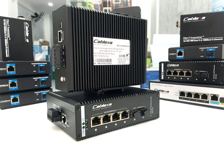 Switch công nghiệp POE 1Gb 4 cổng Ethernet, 2 cổng SFP IES7510-4PGE2GF-CA hãng Cablexa