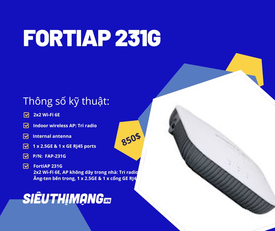 Fortinet FortiAP 231G Access Point Wireless FAP-231G
