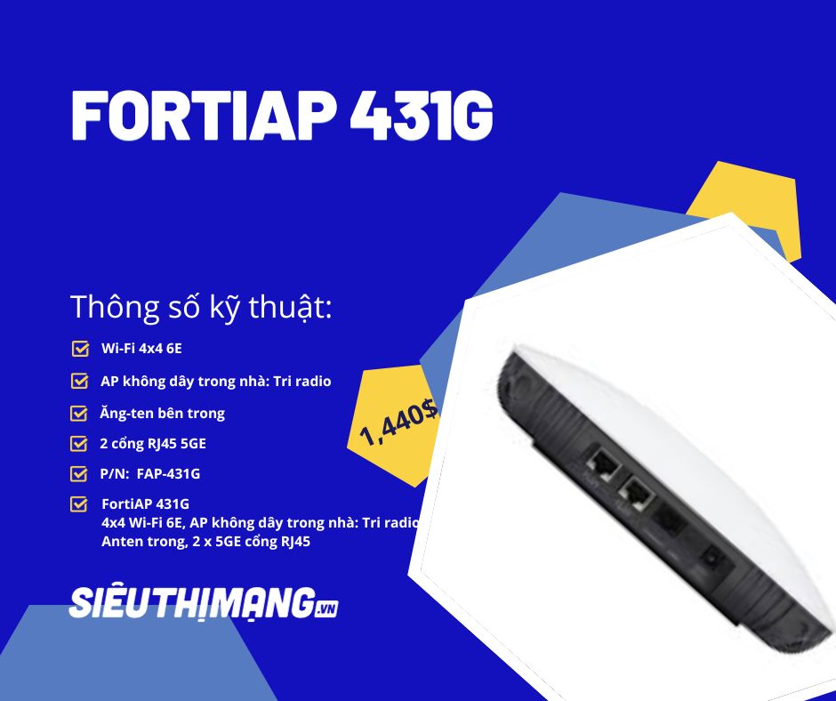 Fortinet FortiAP 431G Access Point Wireless FAP-431G