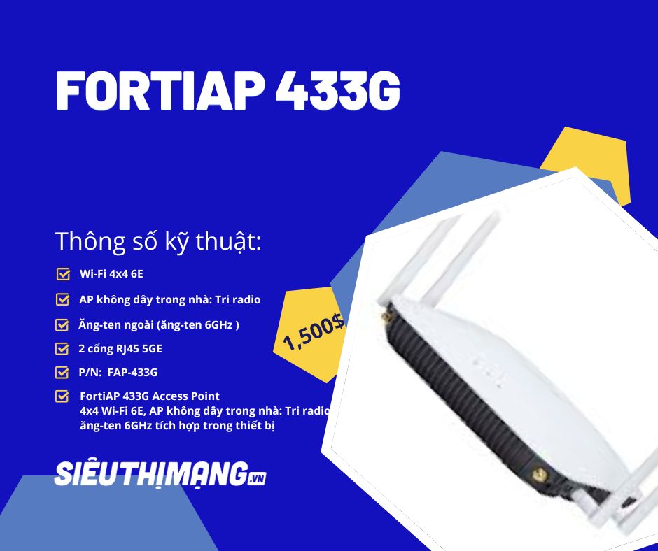 Fortinet FortiAP 433G Access Point Wireless FAP-433G