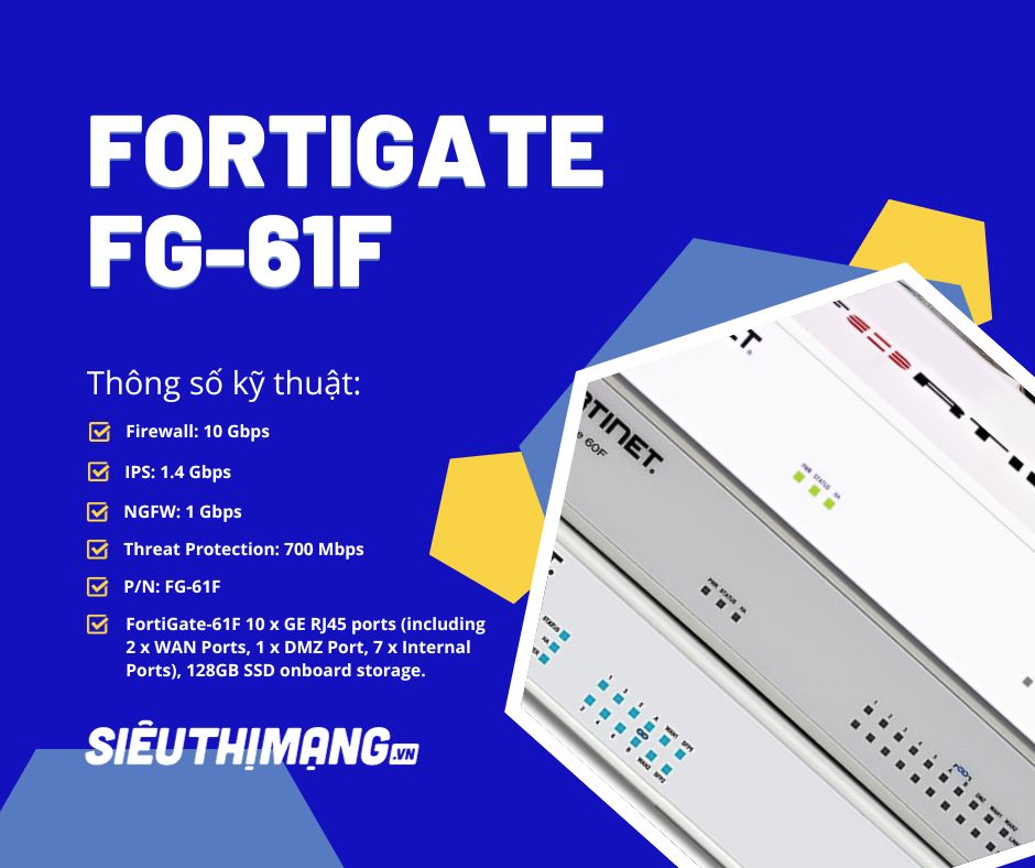FortiGate FG-61F FortiGate FG-61F