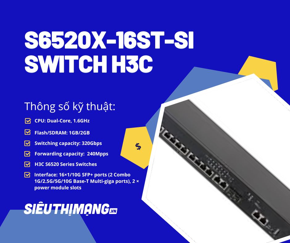 H3C S6520X-16ST–SI H3C S6520X-16ST–SI