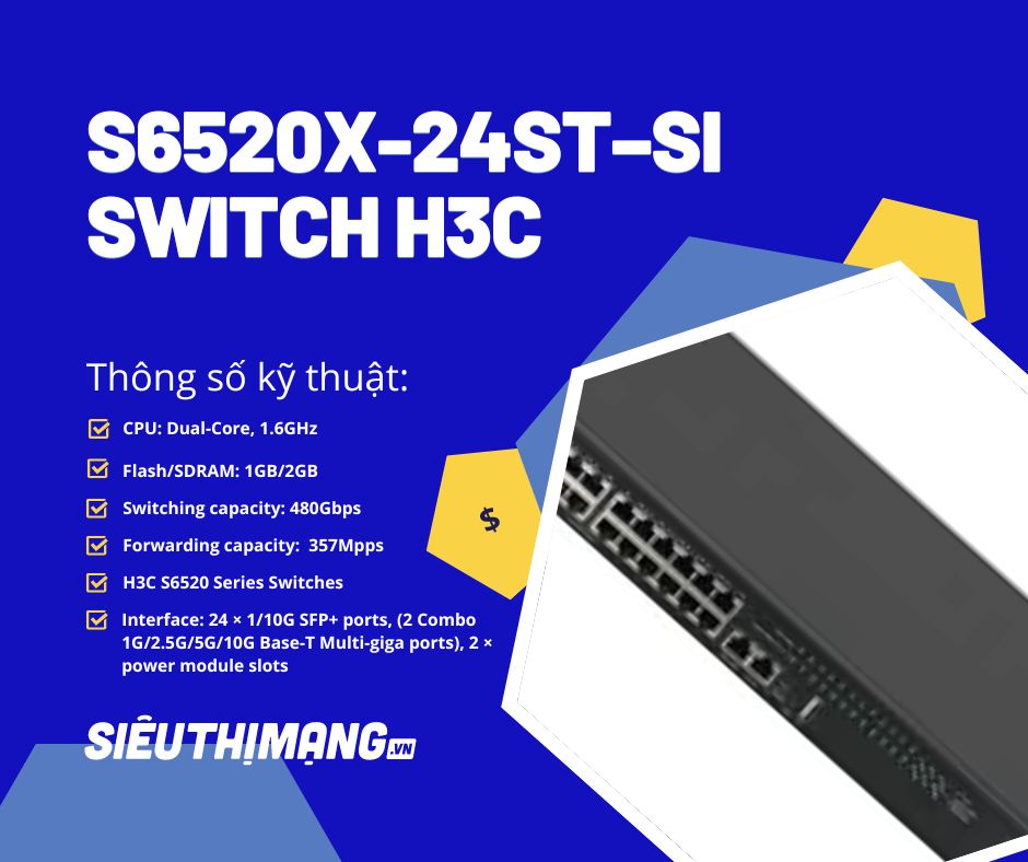 H3C S6520X-24ST–SI H3C S6520X-24ST–SI