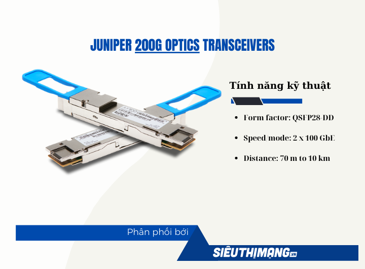 Juniper QDD-2X100G-SR4 Juniper QDD-2X100G-SR4