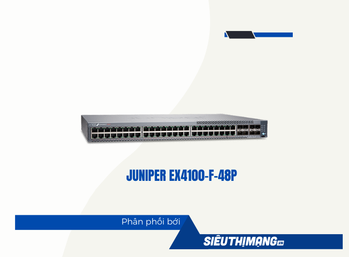 EX4100-F-48P: 48 x 1GbE PoE, 4 x 1/10GbE uplinks, and 4 x 10GbE stacking/uplinks EX4100-F-48P: 48 x 1GbE PoE, 4 x 1/10GbE uplinks, and 4 x 10GbE stacking/uplinks