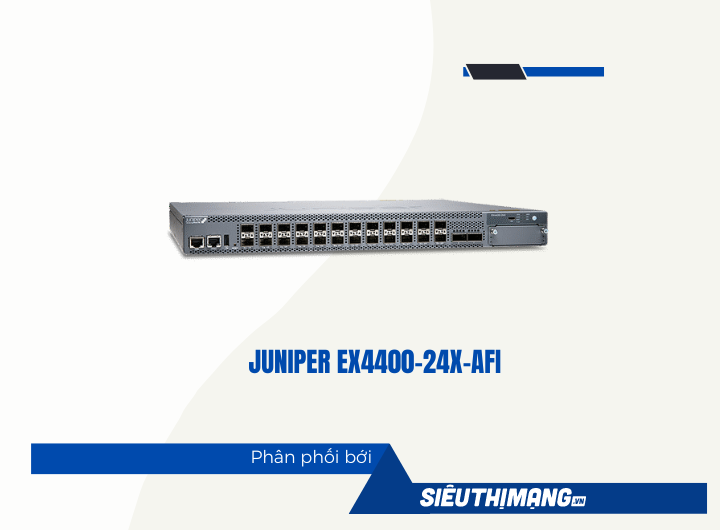 Juniper EX4400-24X-AFI 24-port 1/10GbE SFP+ + 550W AC PSU (back-to-front airflow) (optics ordered separately)