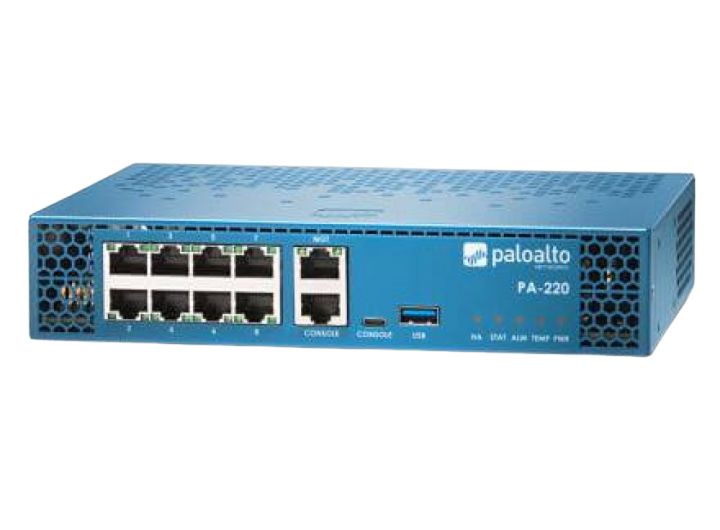 Hình ảnh mô tả các cổng mặt trước của Palo Alto Networks PA-220 Hình ảnh mô tả các cổng mặt trước của Palo Alto Networks PA-220