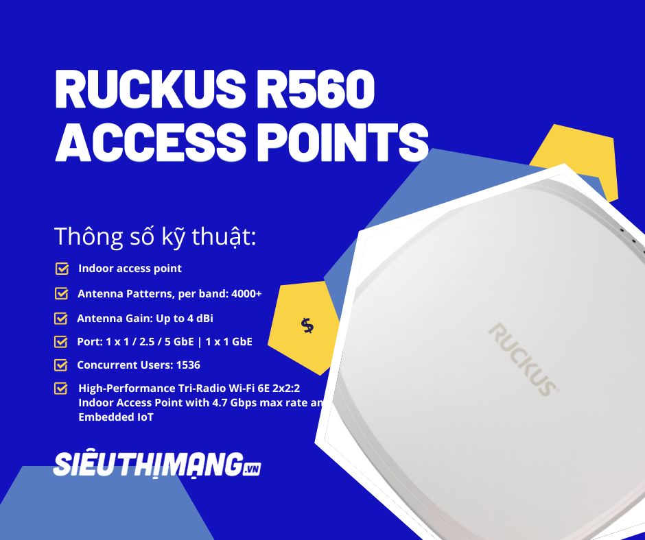 Ruckus R560 Indoor Access Point Ruckus R560 Indoor Access Point