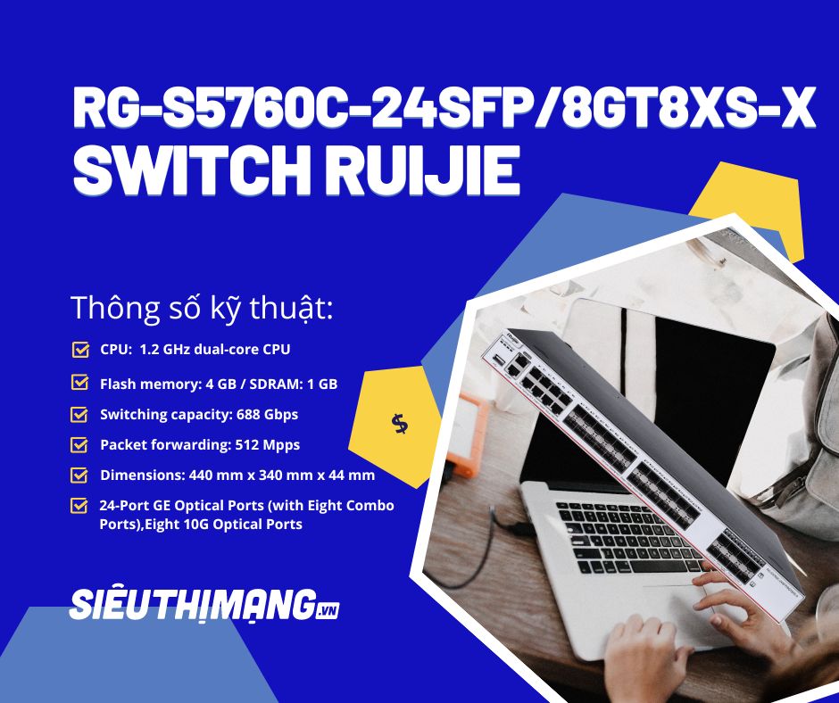 Ruijie RG-S5760C-24SFP8GT8XS-X Ruijie RG-S5760C-24SFP8GT8XS-X