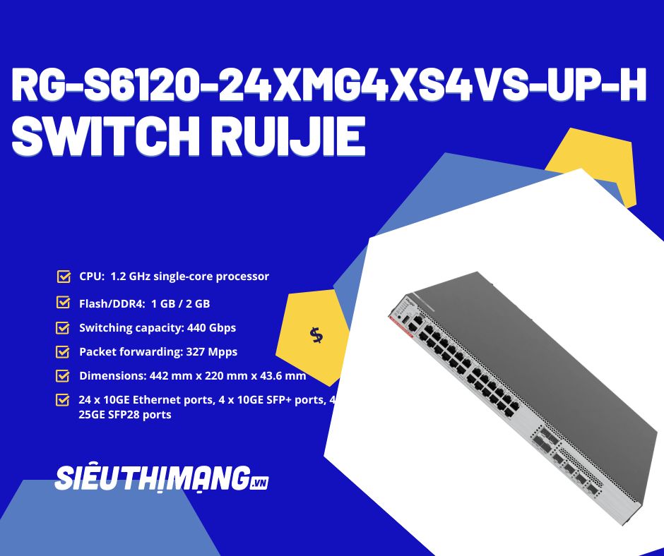 Ruijie RG-S6120-24XMG4XS4VS-UP-H