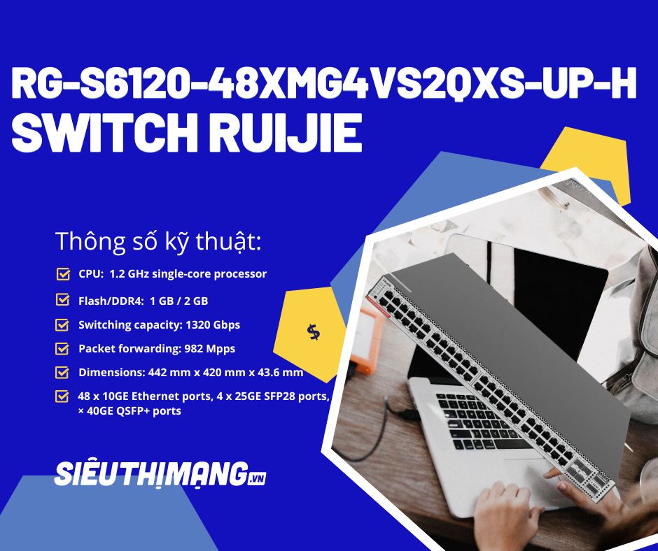 Ruijie RG-S6120-48XMG4VS2QXS-UP-H Ruijie RG-S6120-48XMG4VS2QXS-UP-H