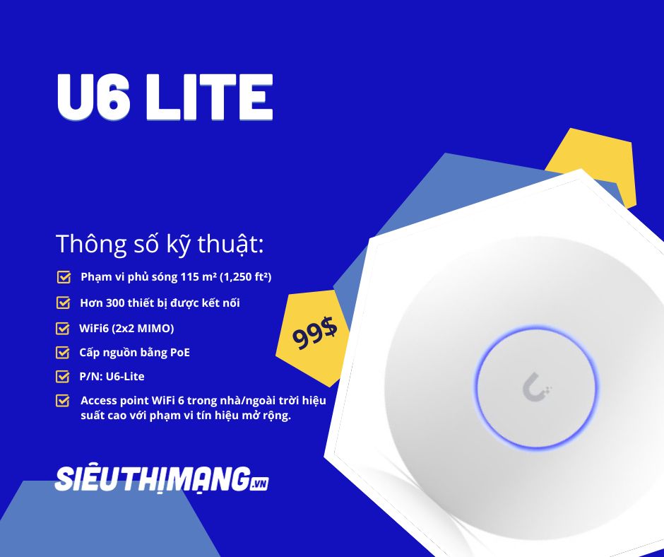 UniFi Ubiquiti Access Point U6 Lite