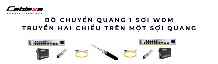 Bộ chuyển quang 1 sợi WDM – Truyền hai chiều trên một sợi quang Bộ chuyển quang 1 sợi WDM – Truyền hai chiều trên một sợi quang