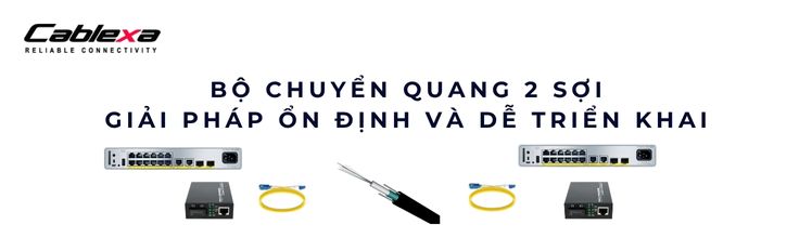 Bộ chuyển quang 2 sợi Bộ chuyển quang 2 sợi