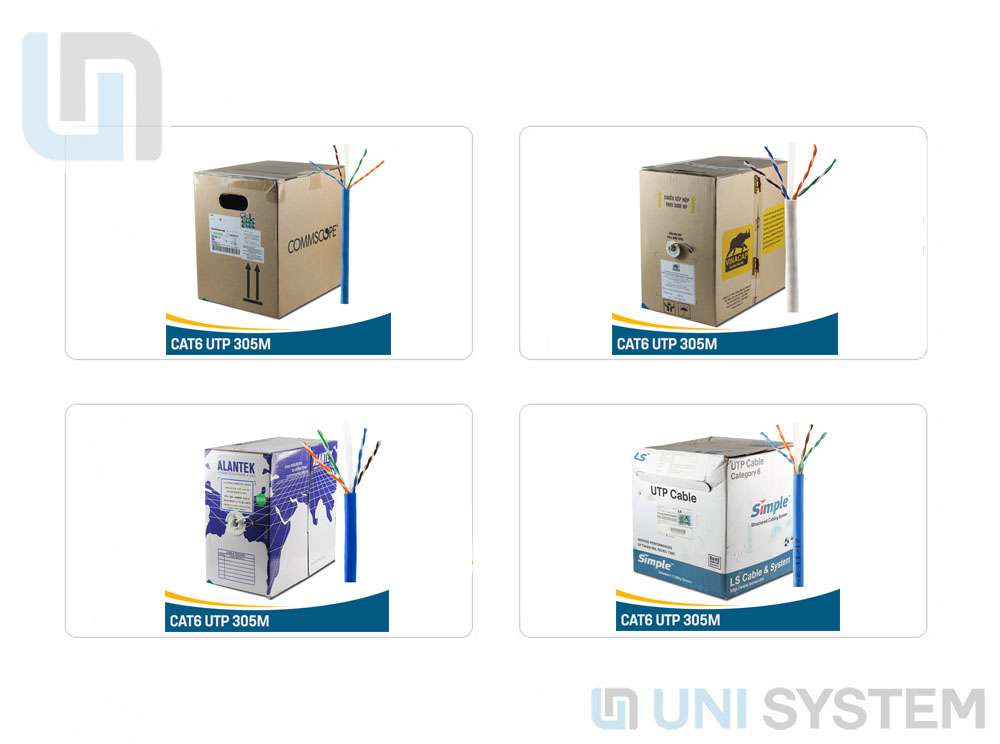 Các thương hiệu cáp mạng Cat6 nổi tiếng