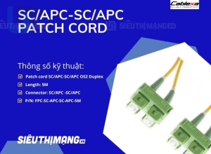 Dây nhảy quang Singlemode SC/APC-SC/APC OS1 OS2