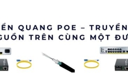 Bộ chuyển quang PoE truyền dữ liệu & cấp nguồn gọn gàng