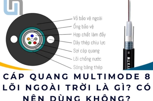 Cáp quang multimode 8 lõi ngoài trời là gì? Có nên dùng không?