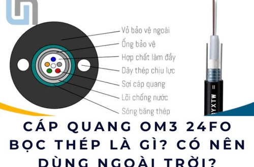 Cáp quang OM3 24FO bọc thép là gì? Có nên dùng ngoài trời?