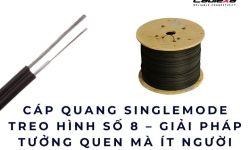 Cáp quang singlemode treo hình số 8 – Giải pháp tưởng quen mà ít người hiểu hết