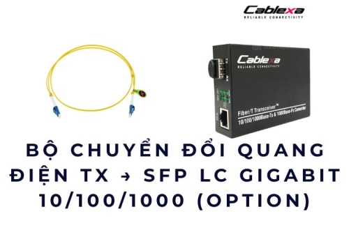 Bộ chuyển đổi quang TX → SFP LC Gigabit 10/100/1000 chọn chuẩn 20KM