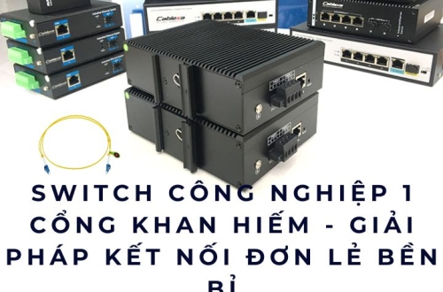 Switch công nghiệp 1 cổng khan hiếm - Giải pháp kết nối đơn lẻ bền bỉ