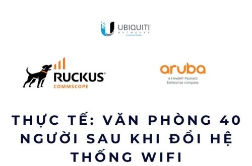 Thực tế: văn phòng 40 người sau khi đổi hệ thống WiFi